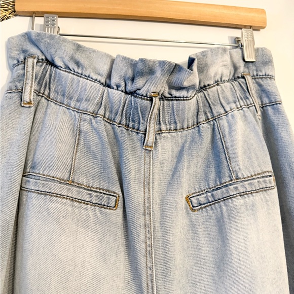 Blank NYC High waisted belted Paper Bag light wash jean sz 29 - Picture 4 of 9